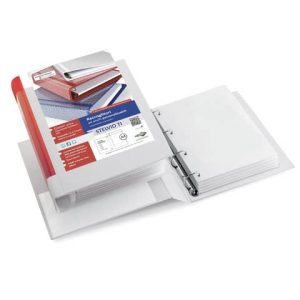 Raccoglitore personalizzabile Sei Rota Stelvio TI A4 - 4 anelli tondi 13 mm bianco - dorso 2 cm - 36134601 | Cod. 101340