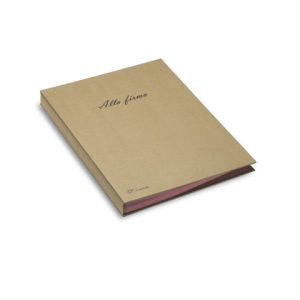 Libro firma 18 intercalari Fraschini Eco 24x34 cm in carta riciclata avana - 618-ECO-D | Cod. 101333