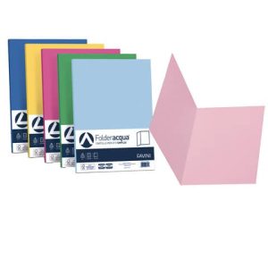 Cartellina semplice FAVINI FOLDER S cartoncino Simplex Luce&Acqua 200 g/m² 25x34cm mix 5 colori conf. 50 - A50X664 | Cod. 100613