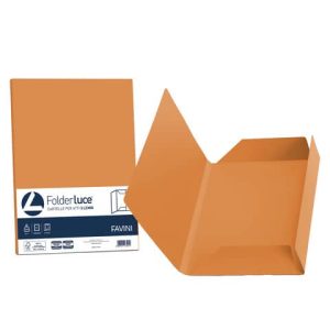 Cartellina 3 lembi Favini FOLDER 3L Luce&Acqua 200 g/m² 24,5x34,5cm arancio 56 conf.25 - A50E434 | Cod. 100630