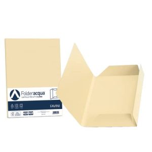 Cartellina 3 lembi Favini FOLDER 3L Luce&Acqua 200 g/m² 24,5x34,5cm camoscio 02 conf.25 - A50R434 | Cod. 100636