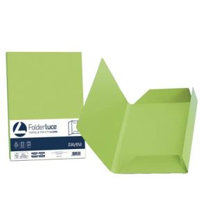 Cartellina 3 lembi Favini FOLDER 3L Luce&Acqua 200 g/m² 24,5x34,5cm pistacchio 54 conf.25 - A50M434 | Cod. 100634