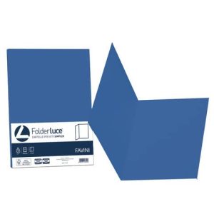 Cartellina semplice Favini FOLDER S cartoncino Simplex Luce&Acqua 200 g/m² 25x34cm blu 62 conf.50 - A50K664 | Cod. 100621