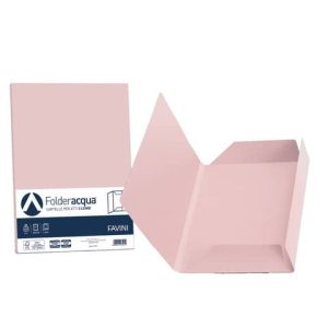 Cartellina 3 lembi Favini FOLDER 3L Luce&Acqua 200 g/m² 24,5x34,5 cm rosa 10 conf.25 - A50S434 | Cod. 100637