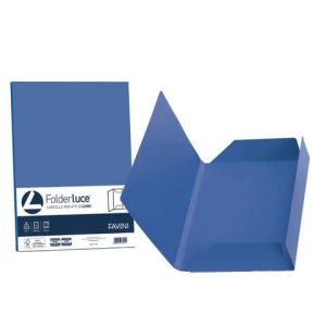 Cartellina 3 lembi Favini FOLDER 3L Luce&Acqua 200 g/m² 24,5x34,5cm blu prussia 62 conf.25 - A50K434 | Cod. 100635
