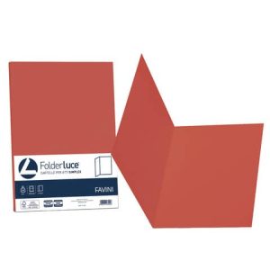 Cartellina semplice FAVINI FOLDER S cartoncino Simplex Luce&Acqua 200 g/m² 25x34cm scarlatto 61 conf.50 - A50C664 | Cod. 100617