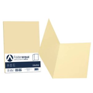 Cartellina semplice FAVINI FOLDER S cartoncino Simplex Luce&Acqua 200 g/m² 25x34cm camoscio 02 conf.50 - A50R664 | Cod. 100622