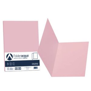 Cartellina semplice FAVINI FOLDER S cartoncino Simplex Luce&Acqua 200 g/m² 25x34cm rosa 10 conf.50 - A50S664 | Cod. 100623