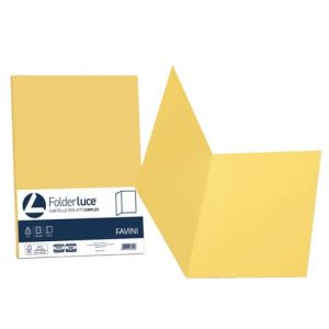 Cartellina semplice Favini FOLDER S cartoncino Simplex Luce&Acqua 200 g/m² 25x34cm giallo 53 conf.50 - A50B664 | Cod. 100614