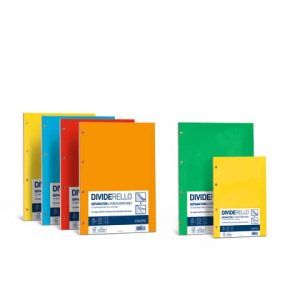 Divisore FAVINI Dividerello 20 tasti raccoglitori 10 col. assortiti 22x30cm 220 gr/mq Conf. 20 pezzi - A56Y304 | Cod. 100641