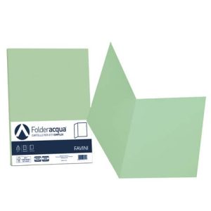 Cartellina semplice Favini FOLDER S cartoncino Simplex Luce&Acqua 200 g/m² 25x34cm verde 09 conf.50 - A50P664 | Cod. 100625