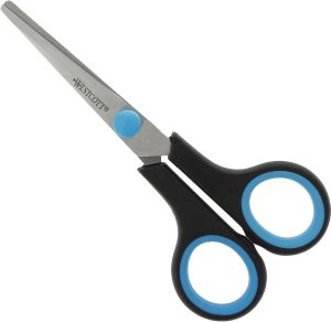 Forbici Westcott Soft Grip Easy Grip blu/nero simmetriche lama 14 cm E-30250 00 | Cod. 100019