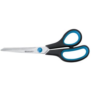 Forbici Westcott Soft Grip Easy Grip asimmetriche blu/nero lama 21 cm E-30283 00 | Cod. 100023