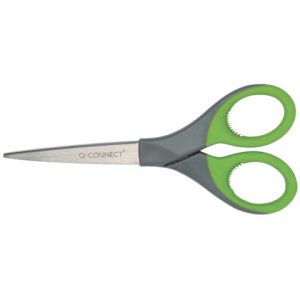 Forbici universali Q-Connect Elite Softgrip grigio/verde 18 cm E-30370 IA | Cod. 100025