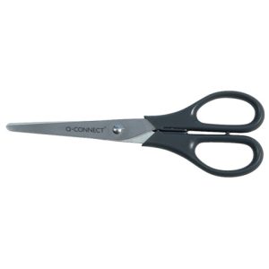 Forbici universali Q-Connect nero 17 cm E-KF01228 IA | Cod. 100049