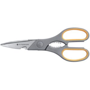 Forbici Westcott Softgrip Titanium Super Multi simmetriche giallo/grigio lama 21 cm - E-30486 00 | Cod. 100059