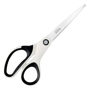 Forbici da ufficio Leitz WOW asimmetrica acciaio inox rivestito di titanio bianco 20,5 cm - 53192101 | Cod. 108764
