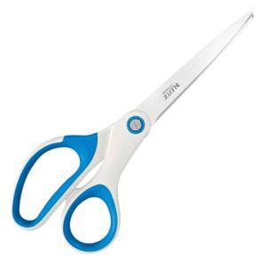 Forbici da ufficio Leitz WOW asimmetrica acciaio inox rivestito in titanio blu 20,5 cm - 53192136 | Cod. 108766