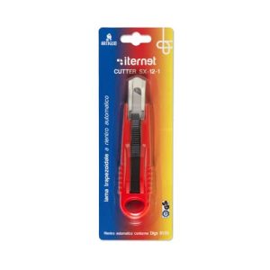 Cutter con lama trapezoidale a rientro automatico Artiglio SX-12-1 rosso lama 18 mm - 4330B | Cod. 119626