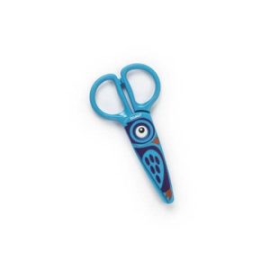 Forbici per bambini 100% in plastica - Dahle blu con gufo R054676 | Cod. 119806