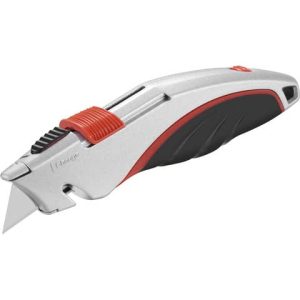 Cutter Supersafety SX-1258 con lama a rientro automatico e tagliaregge Artiglio silver - 4335B | Cod. 124416